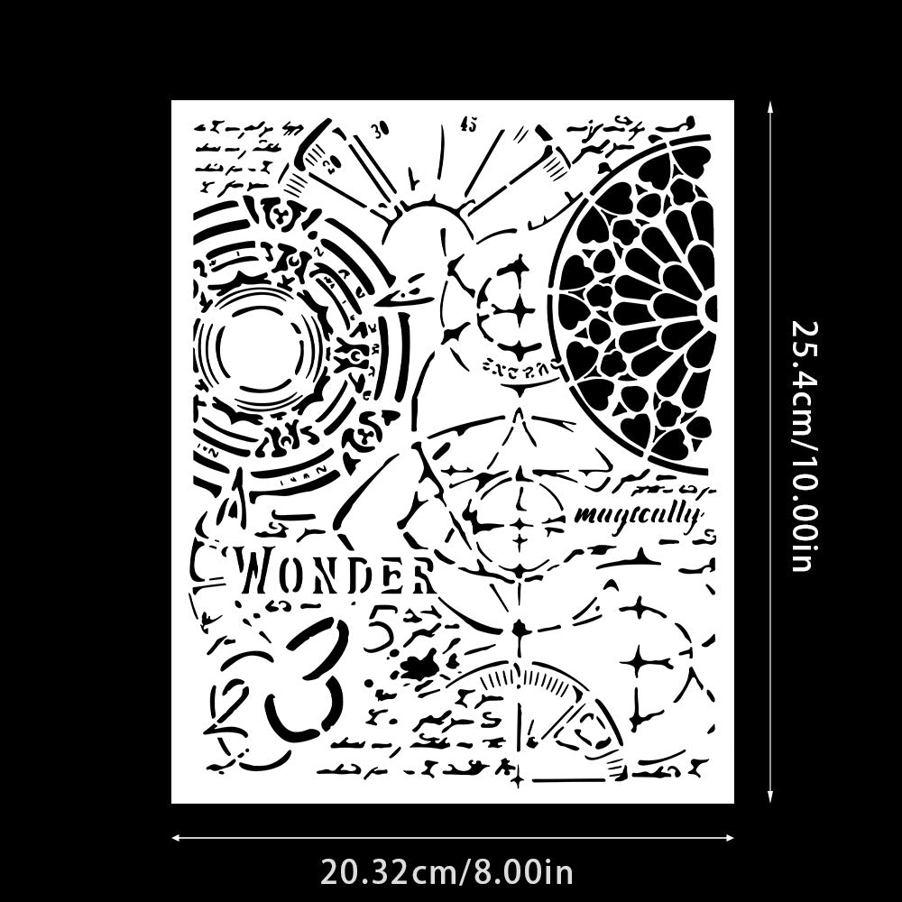 Time DIY Painting Hollow Stencil