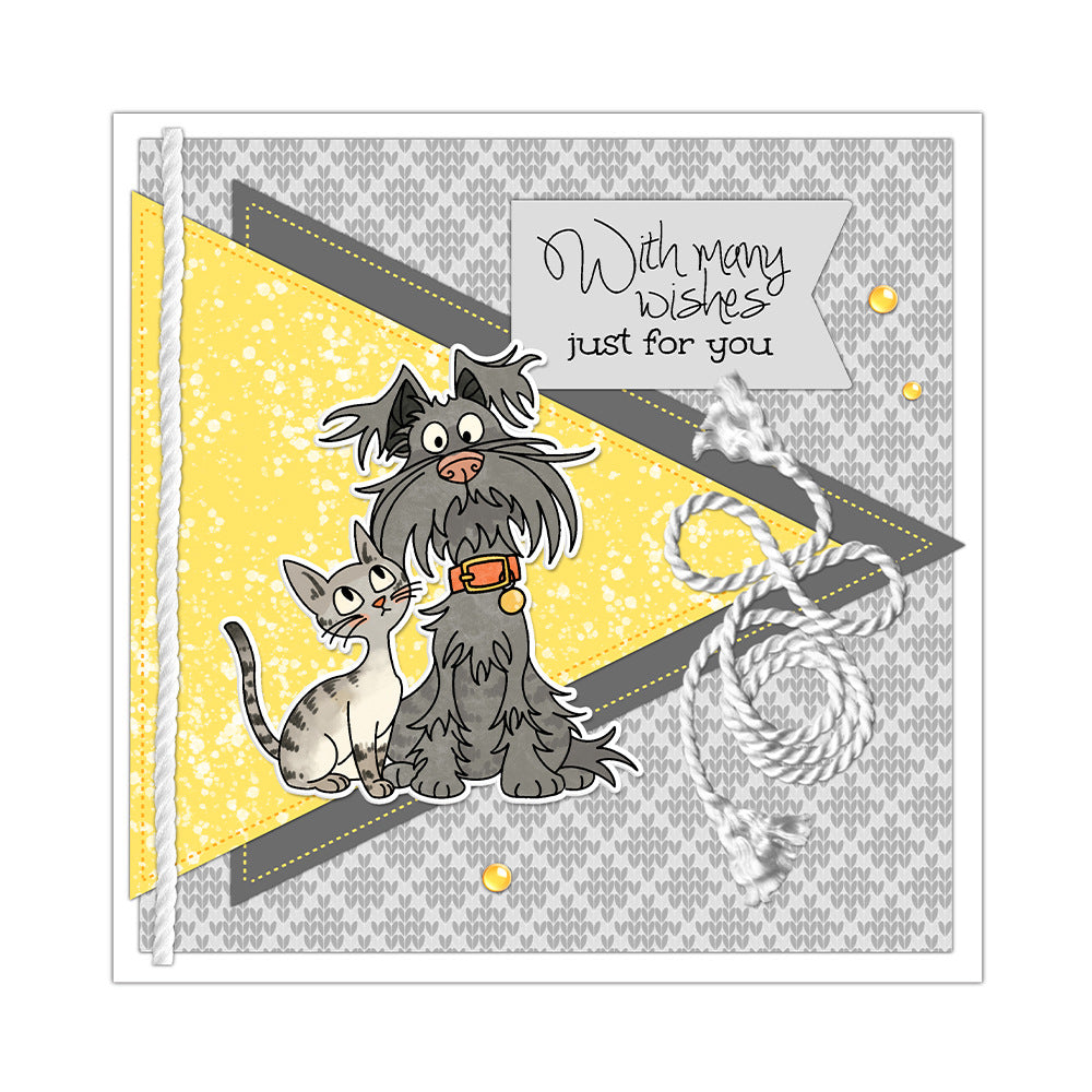 Puppy and Kitten Dies & Stamps Set