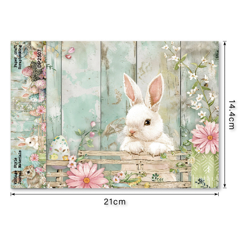 A5 Easter Theme Journal Scrapbook Paper