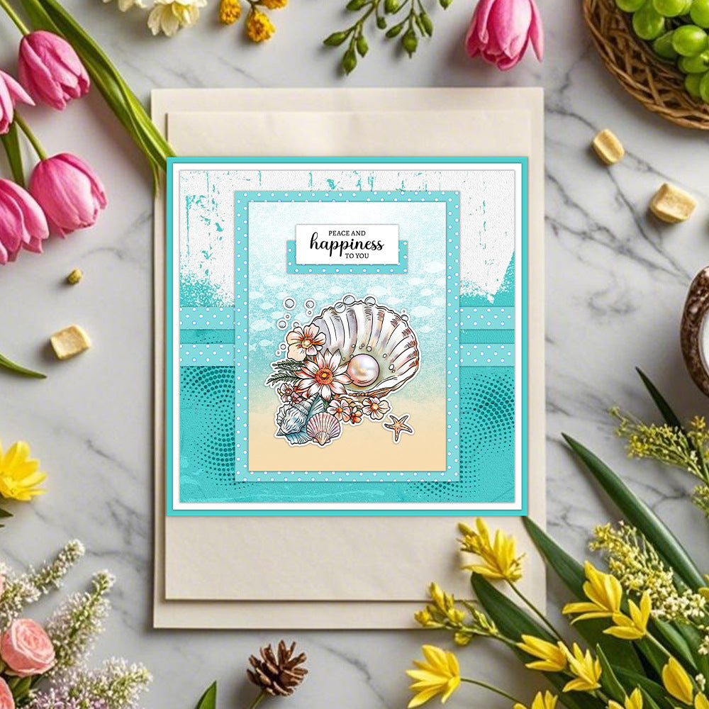 Shell Jellyfish Clear Stamps