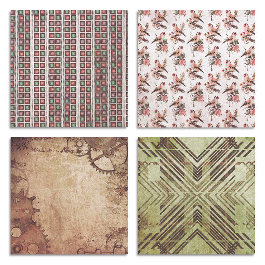 24PCS 6" Mystic Voyage Scrapbook Paper & Cardstock
