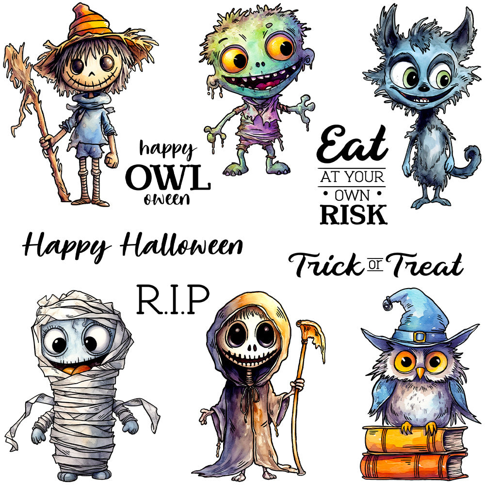 Halloween Monsters Dies & Stamps Set