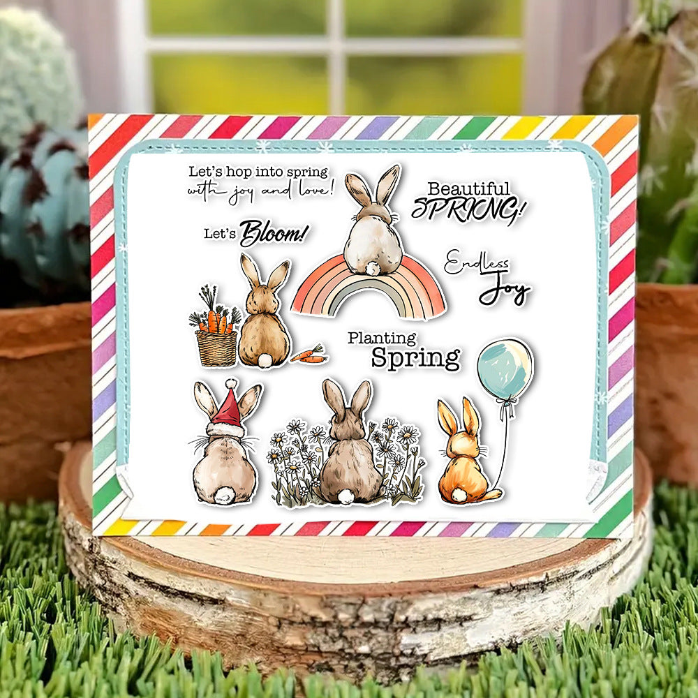 Easter Cute Bunny Dies & Stamps Set