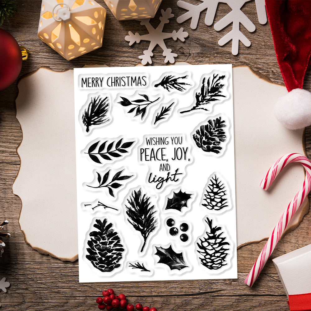 Christmas Pine Cones Dies & Stamps Set