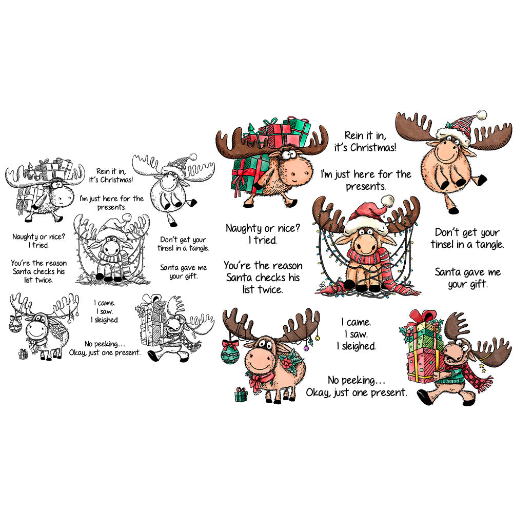 Christmas Animals Dies & Stamps Set