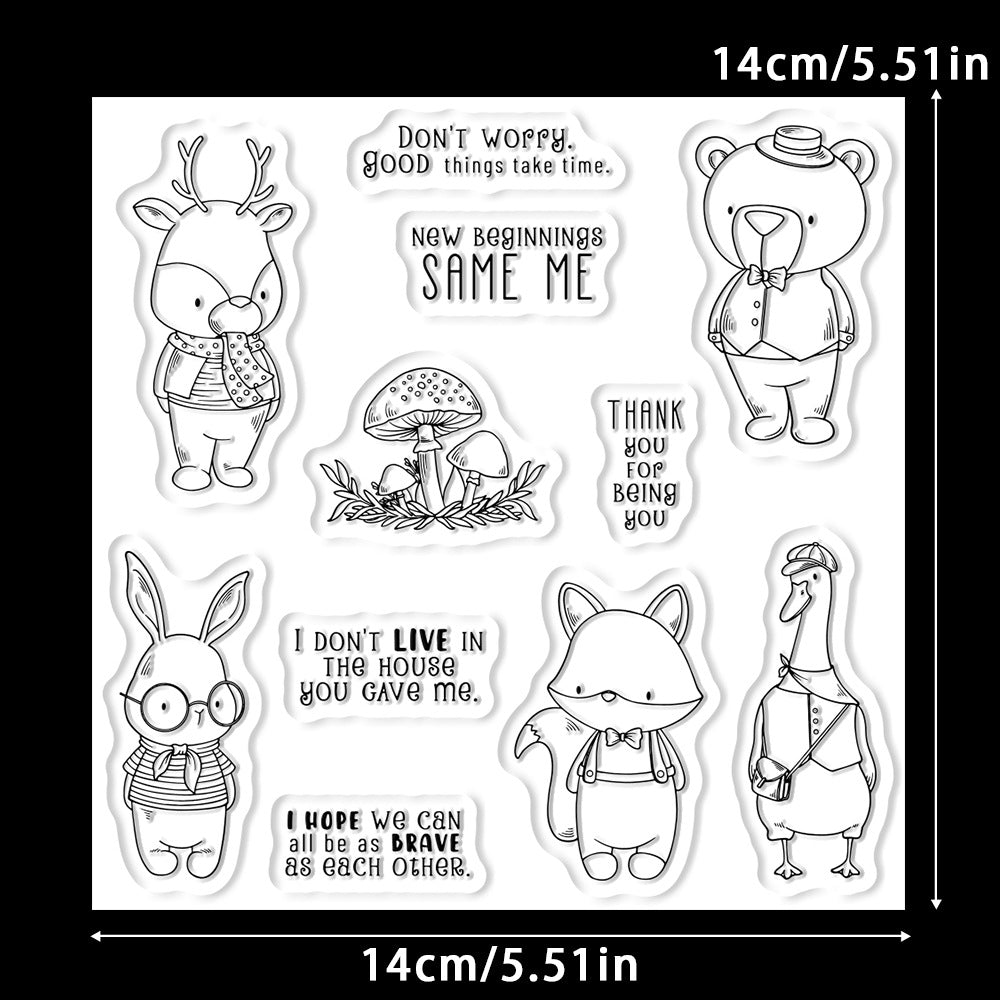 Animal Theme Clear Stamps