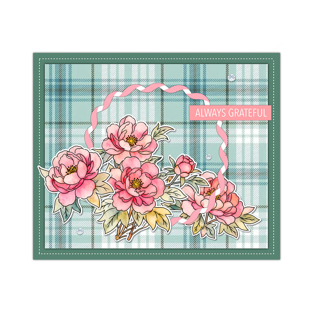 Beautiful Hibiscus Flowers Clear Stamps