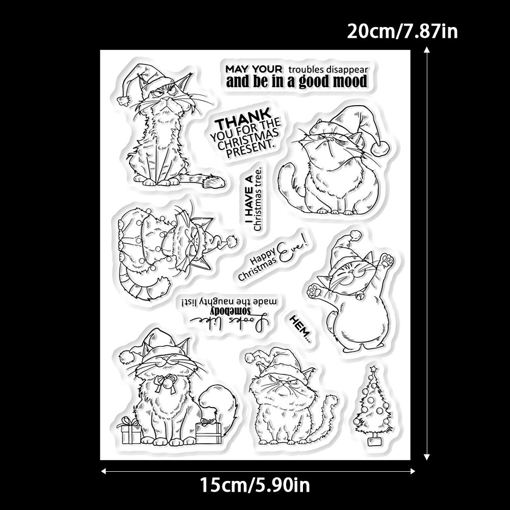 Christmas Cats Dies & Stamps Set
