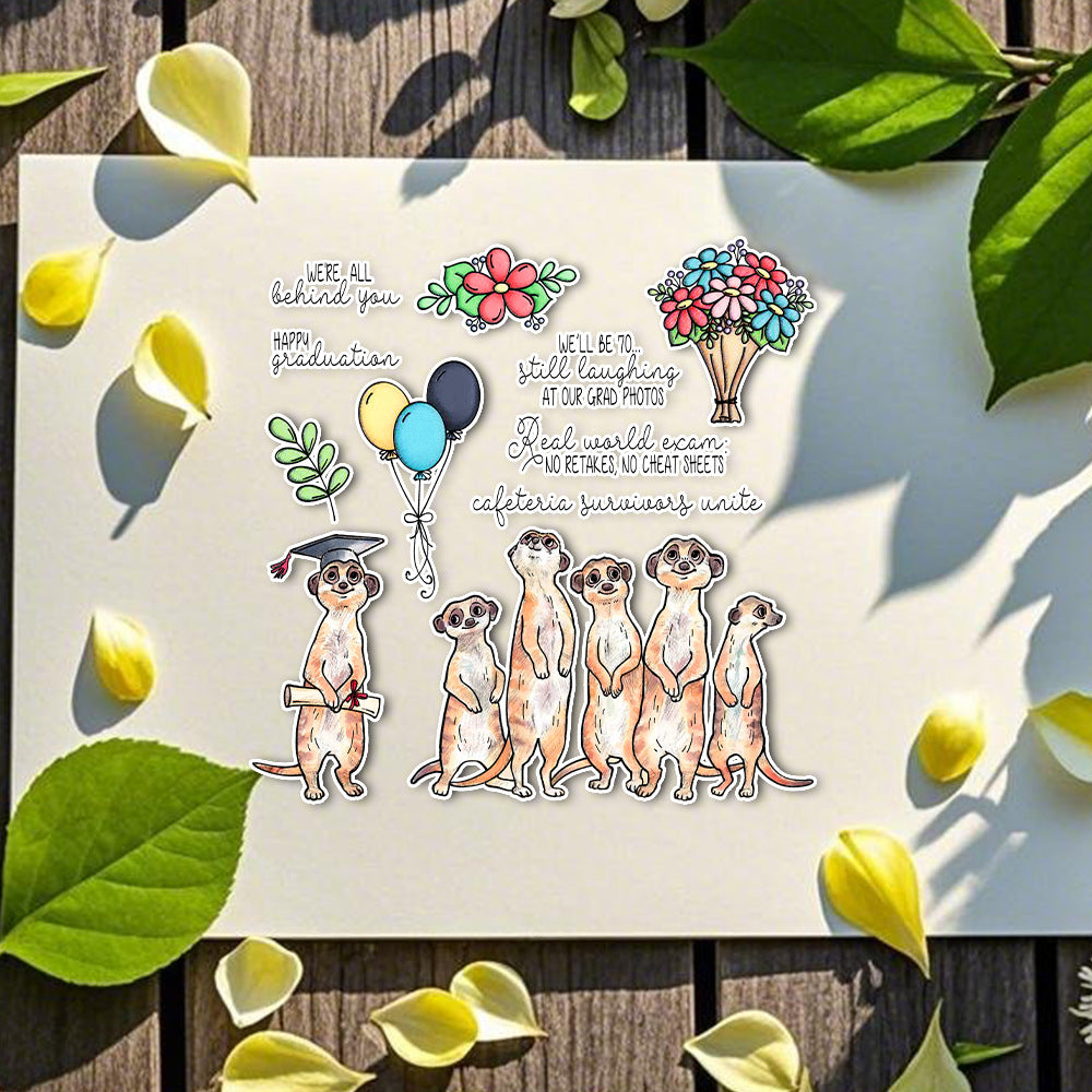 Graduation Suricatta Dies & Stamps Set