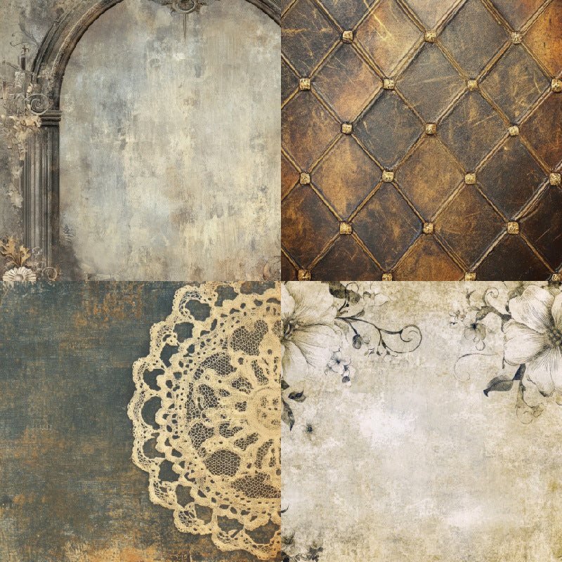 24PCS 6" Grunge Scrapbook Paper & Cardstock