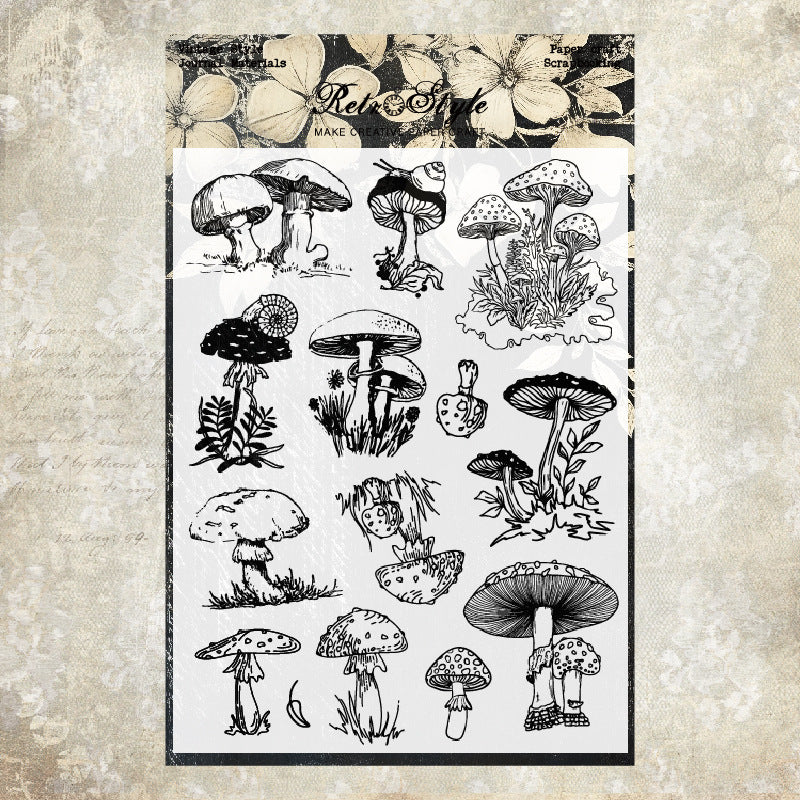 Retro Pattern DIY Scrapbook Clear Stamps