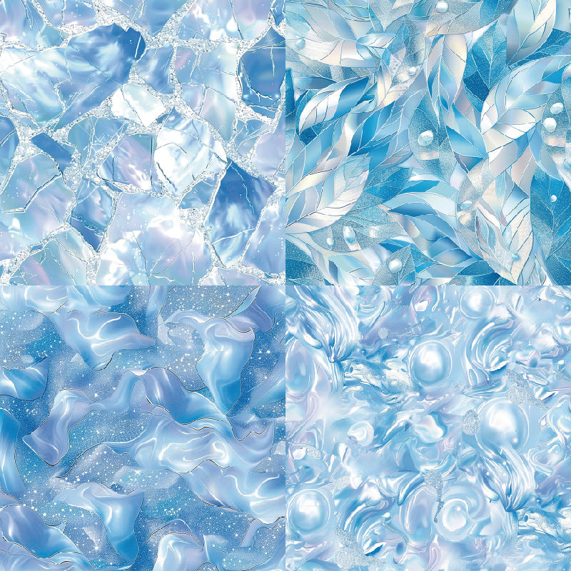 24PCS 6" Crystal Scrapbook Paper & Cardstock
