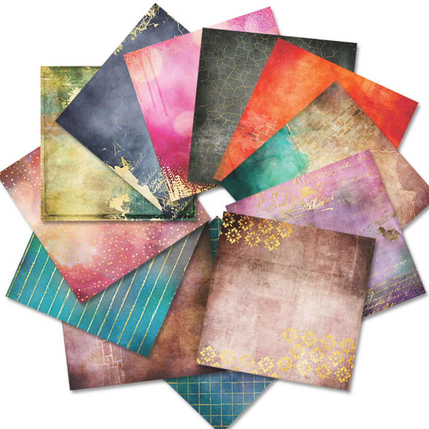24PCS 6" Brilliant Life Scrapbook Paper & Cardstock