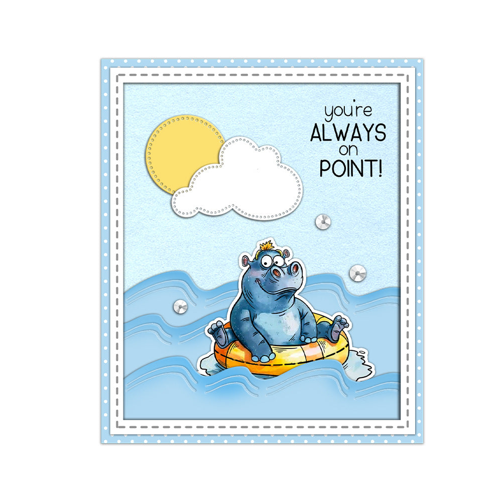 Hippo Daily Life Dies & Stamps Set