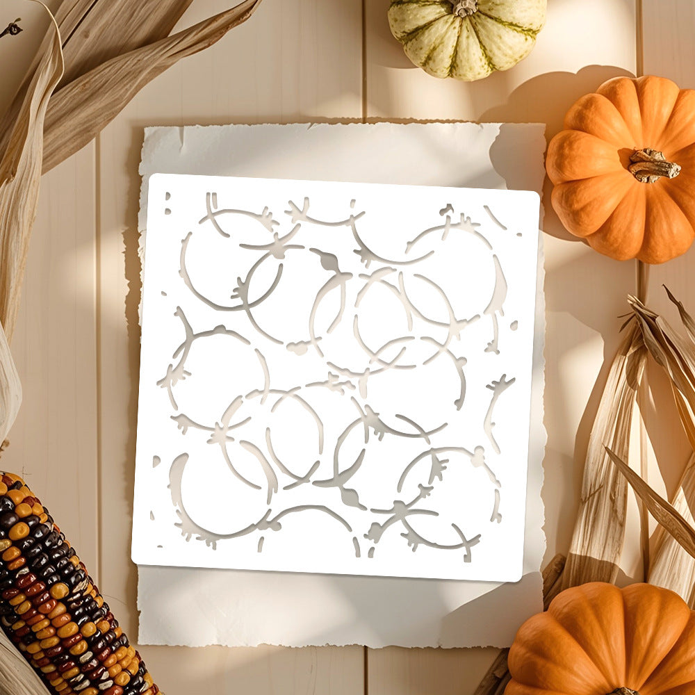 Rings Background DIY Painting Hollow Stencil