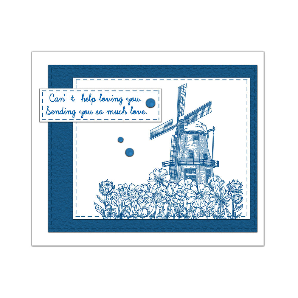 Spring Windmill Clear Stamps
