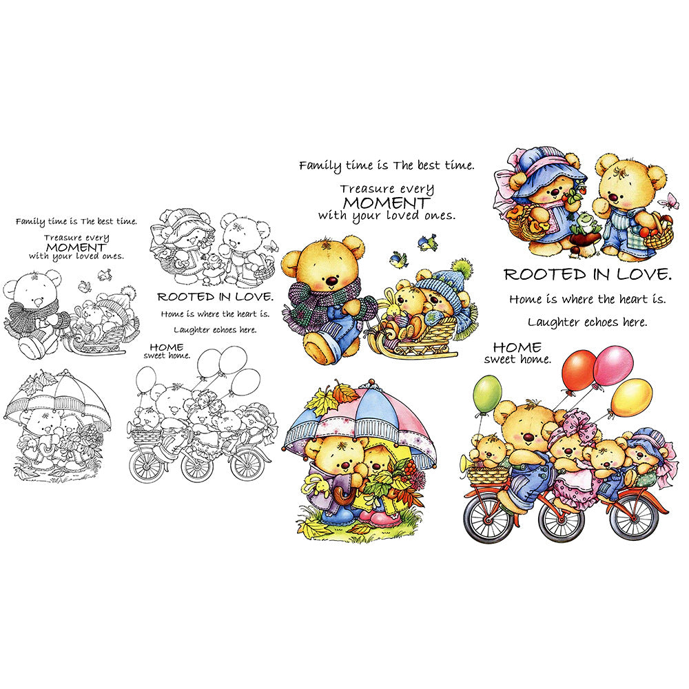 Bear Family Clear Stamps