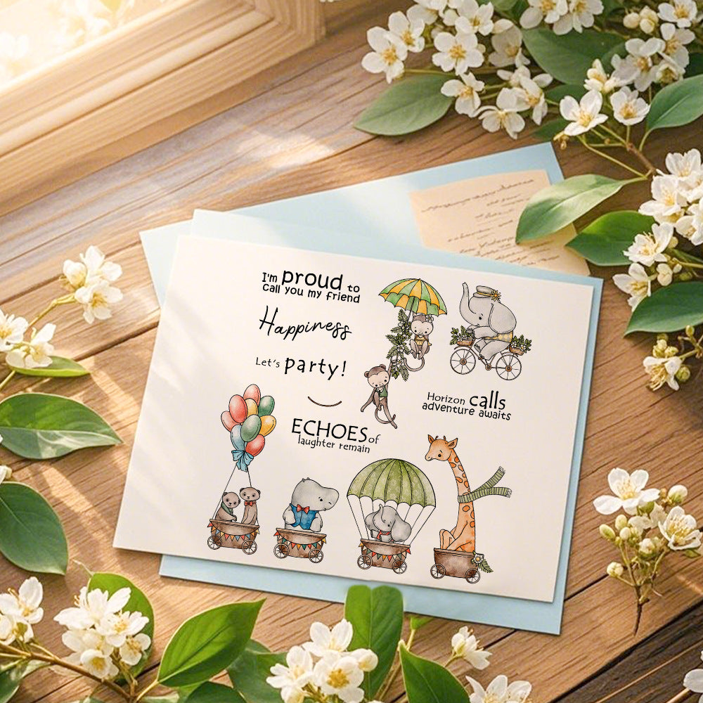 Animal Theme Clear Stamps