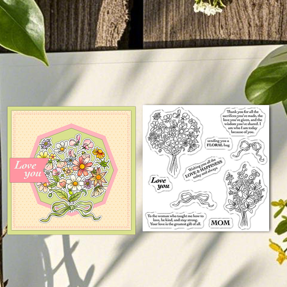 Bouquet Bow Clear Stamps