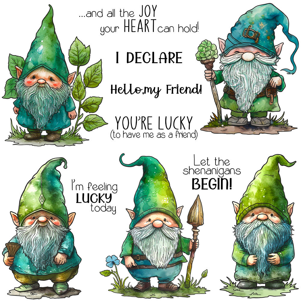 St. Patrick's Day Gnomes Dies & Stamps Set