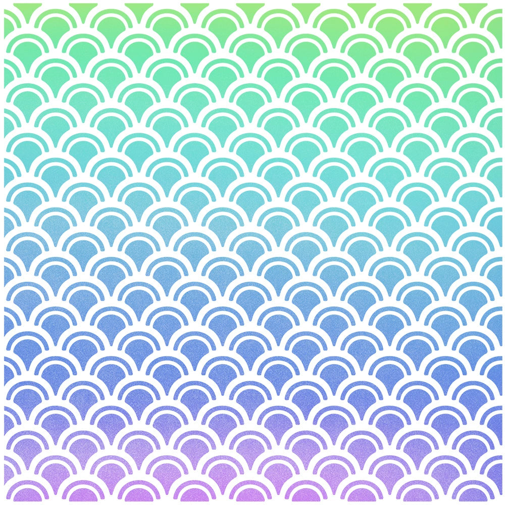 3D Water Wave DIY Painting Hollow Stencil