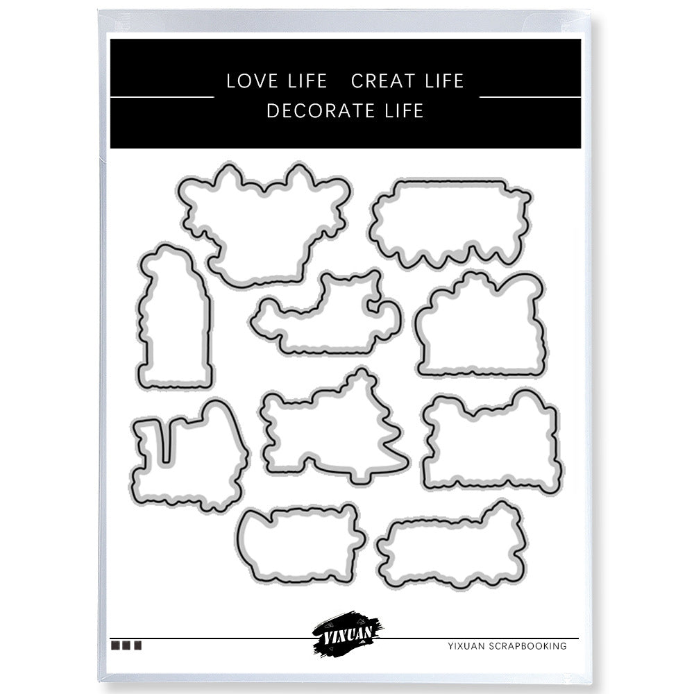 Christmas Decoration Dies & Stamps Set
