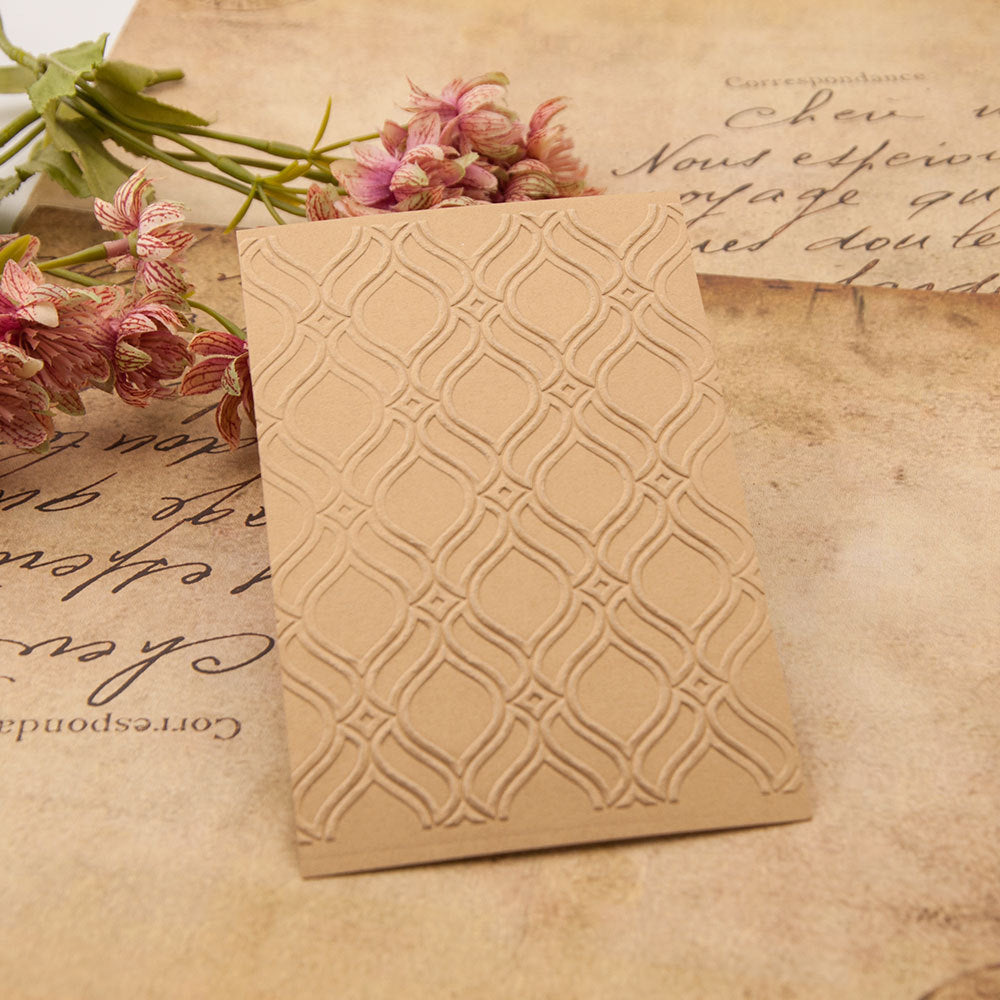 Background Frame Plastic Embossing Folder