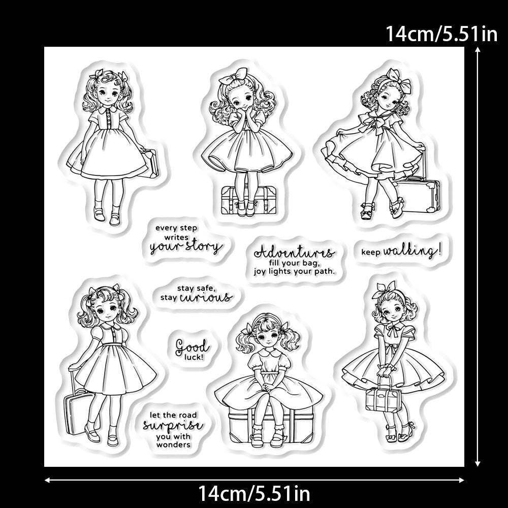 Loli Girls Travel Clear Stamps