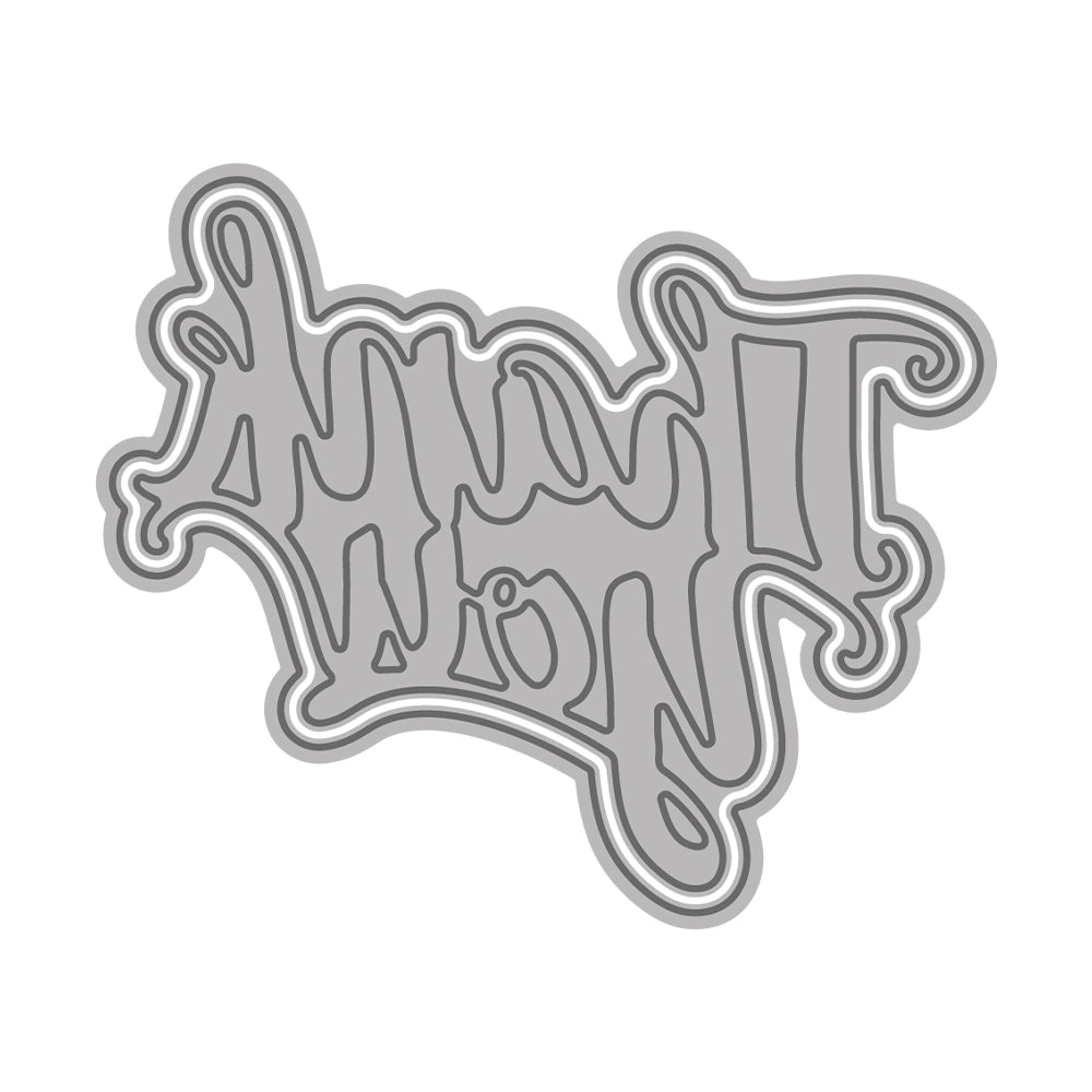 Mini "Thank you" Words Metal Cutting Dies