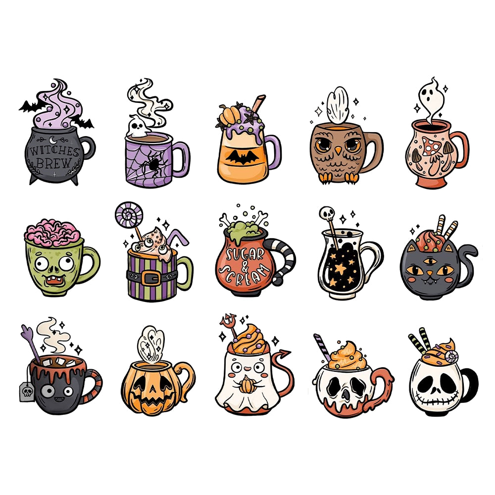 Halloween Funny Skull Cup Dies & Stamps Set
