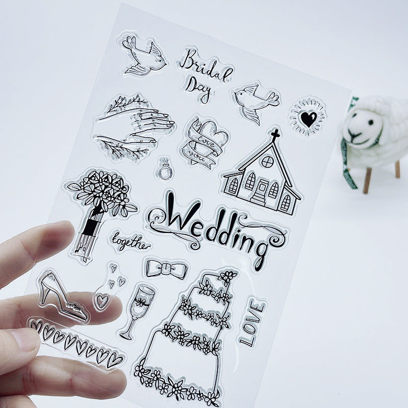 Wedding Theme Clear Stamps