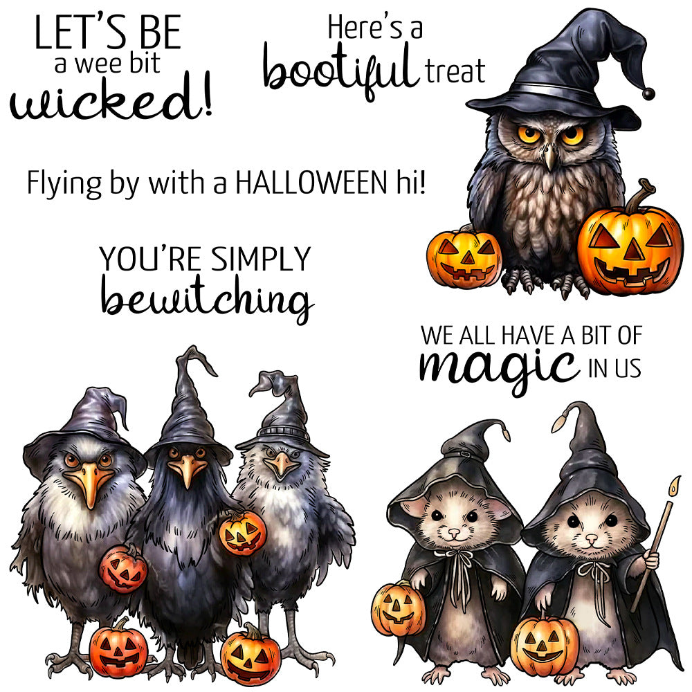 Halloween Bird and Mouse Dies & Stamps Set