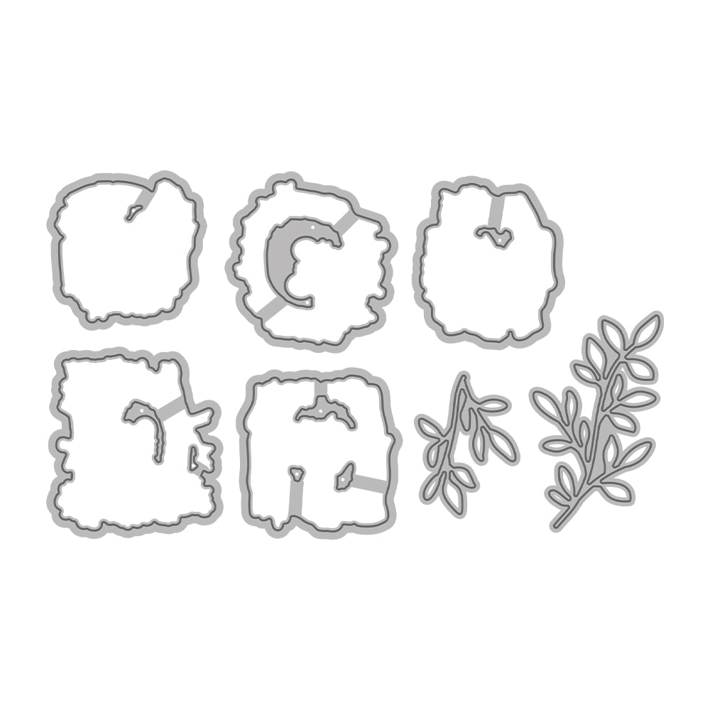 Cute Tree Hole Mouse Dies & Stamps Set
