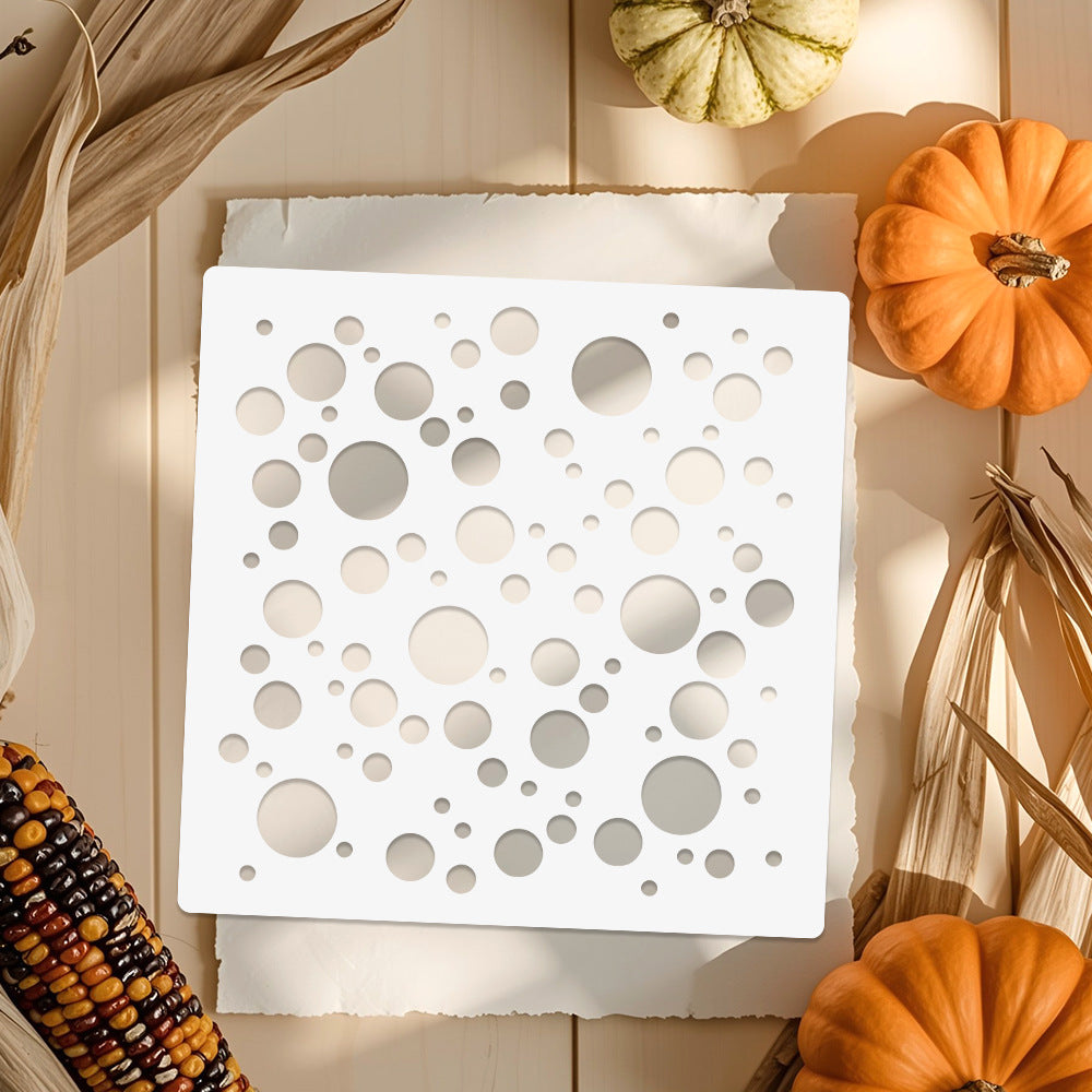 Polka Dot Background DIY Painting Hollow Stencil