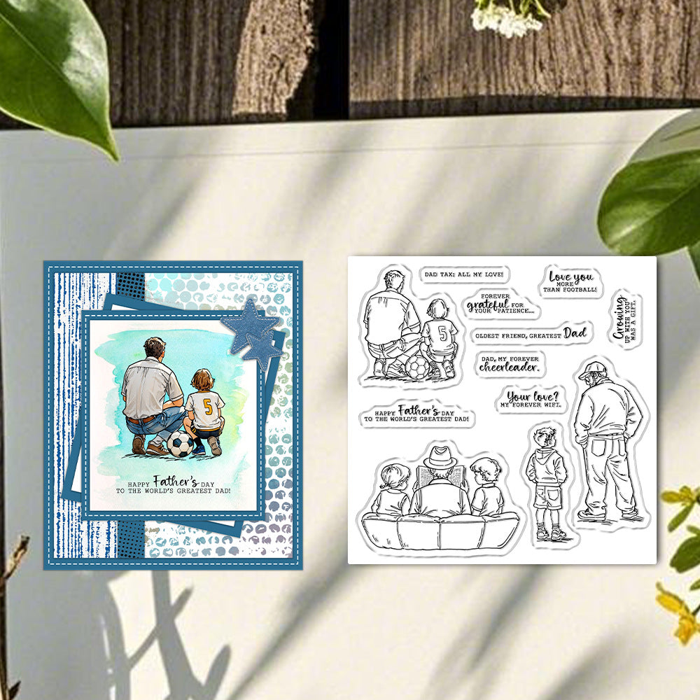 Father-Son Relationship Dies & Stamps Set