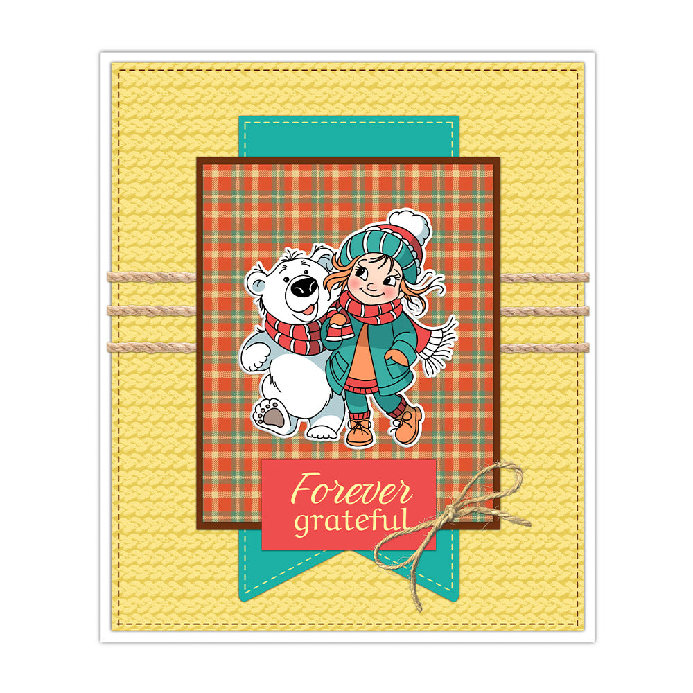 Winter Girls' Happy Time Dies & Stamps Set