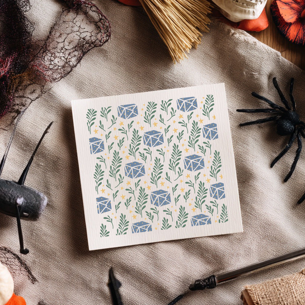 2 PCS Decorative Background DIY Painting Hollow Stencil