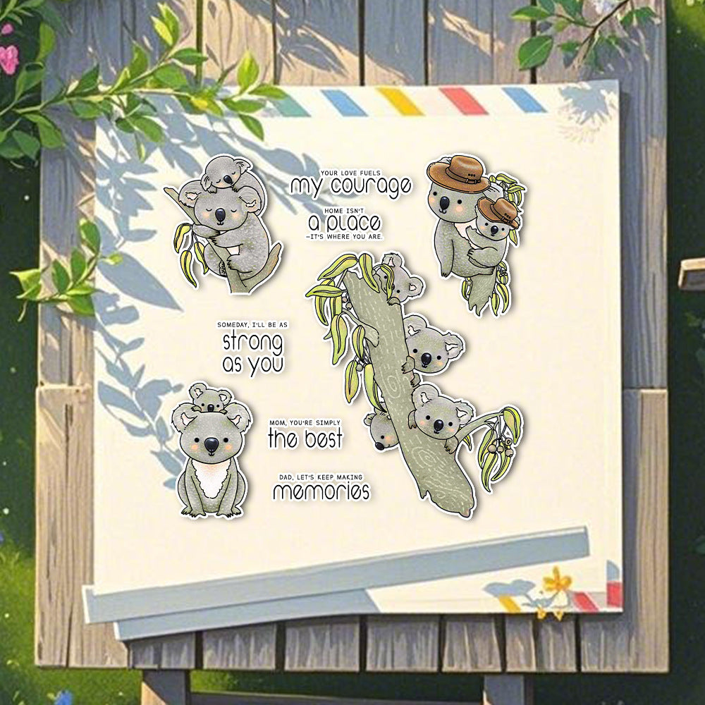 Koala Father and Son Clear Stamps