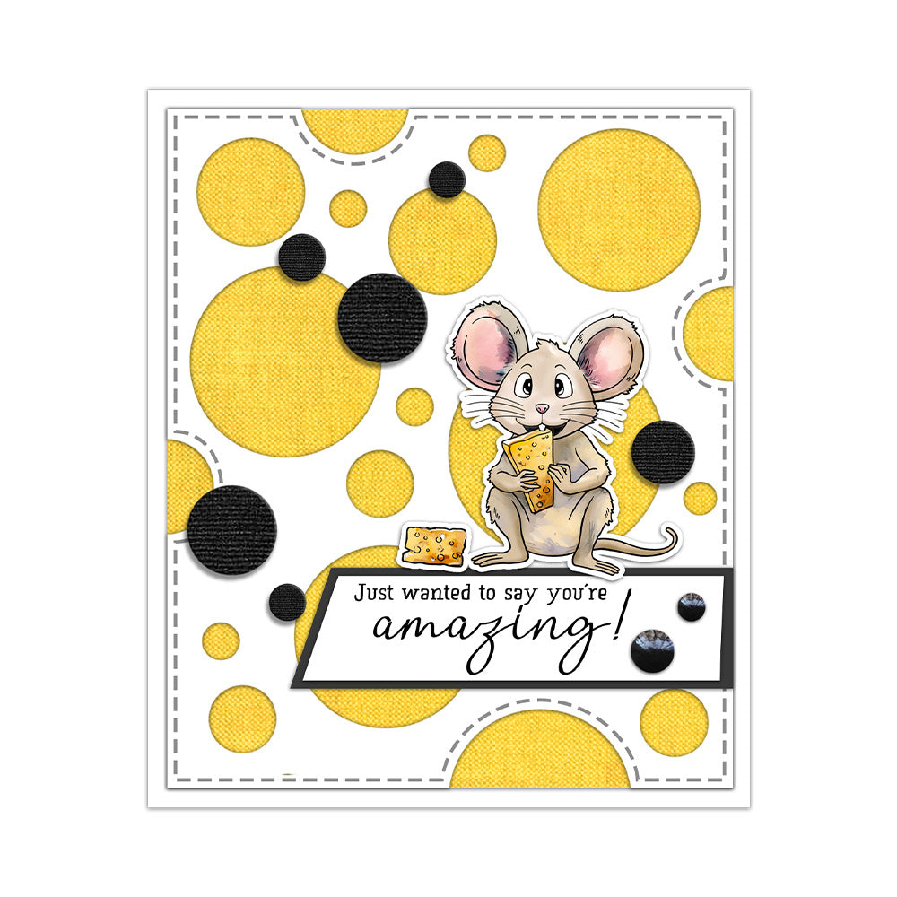Animal Series Mouse Dies & Stamps Set