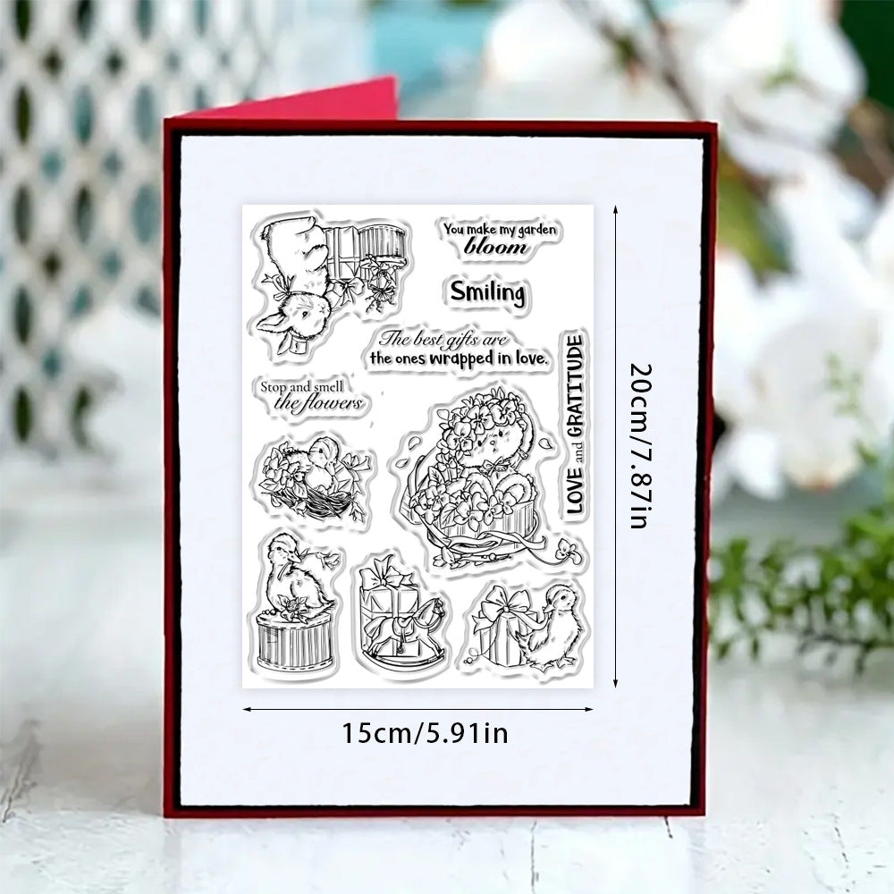 Spring Easter Theme Dies & Stamps Set