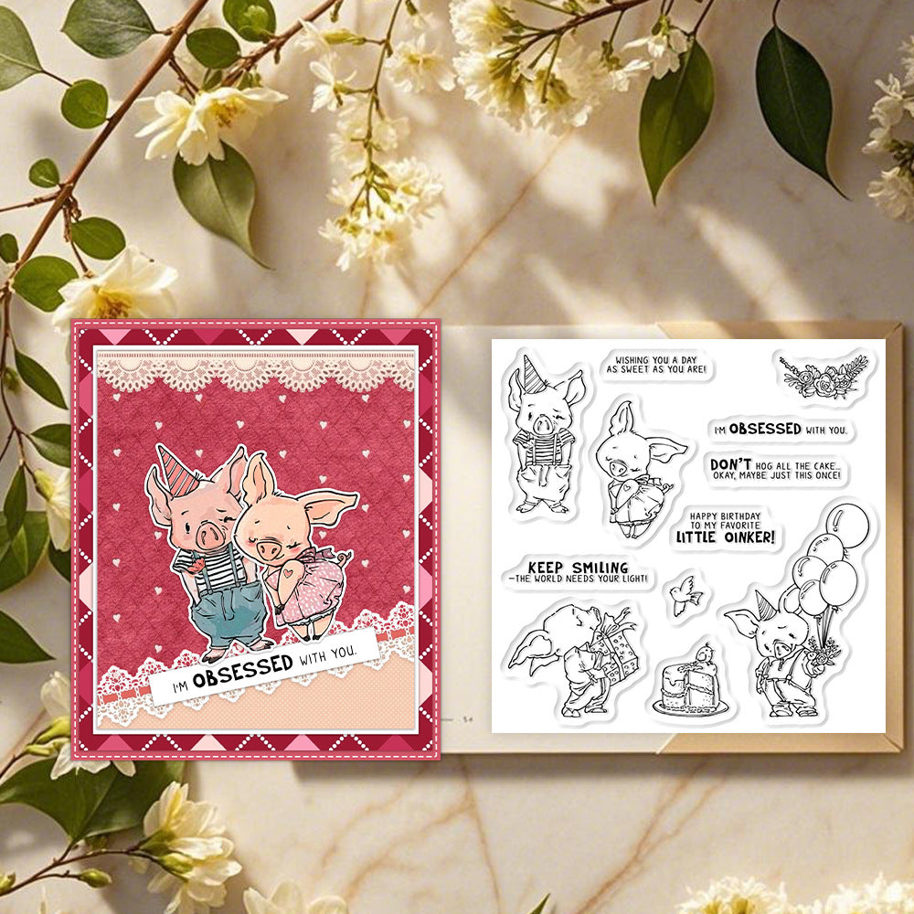 Happy Piggy Dies & Stamps Set
