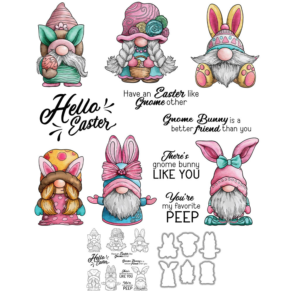 Easter Gnomes Dies & Stamps Set