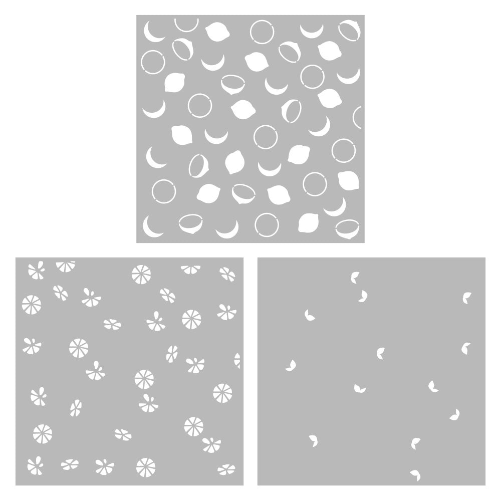 Lemon Grapefruit Background DIY Painting Hollow Stencil