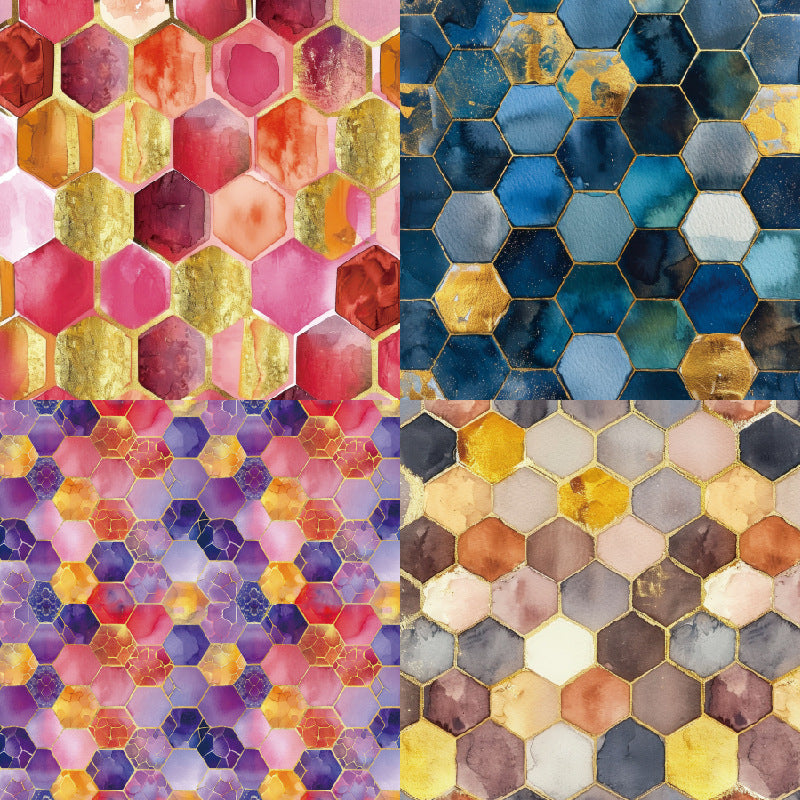24PCS 6" Gilded Scrapbook Paper & Cardstock