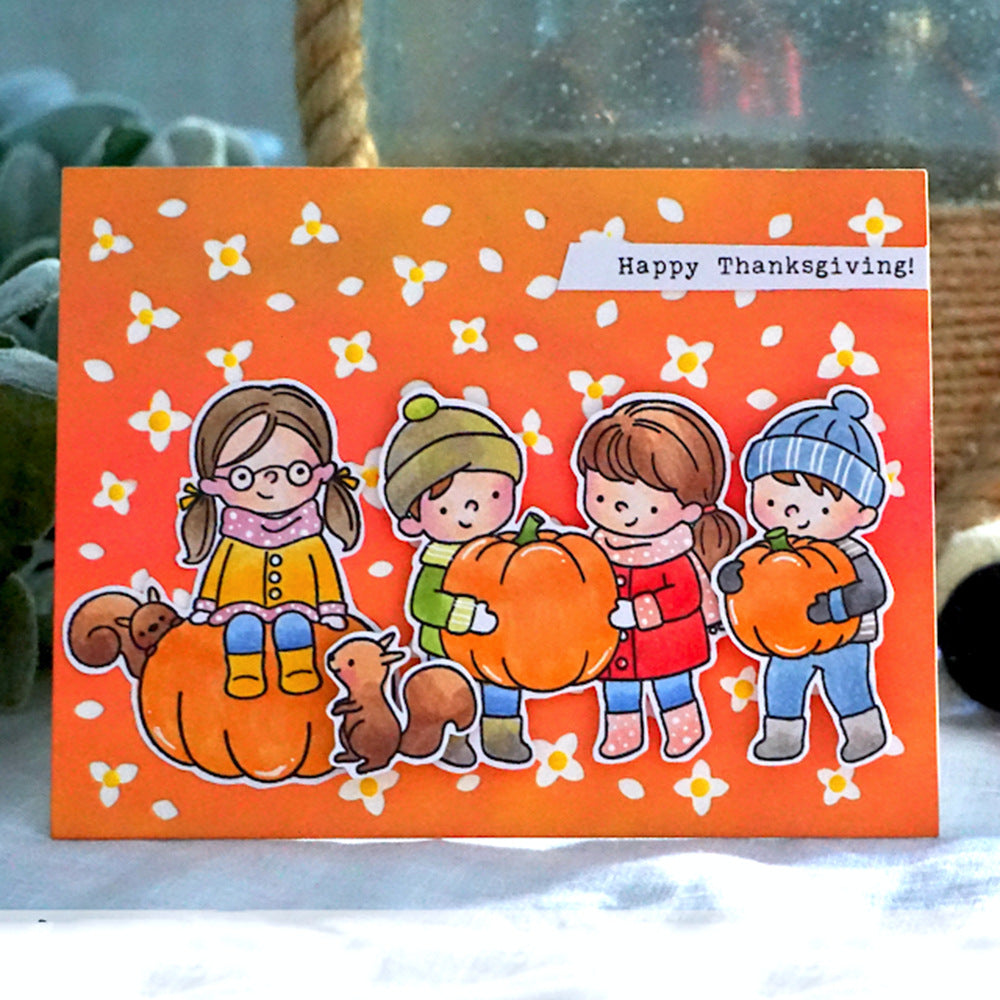 Fall Thanksgiving Series Dies & Stamps Set