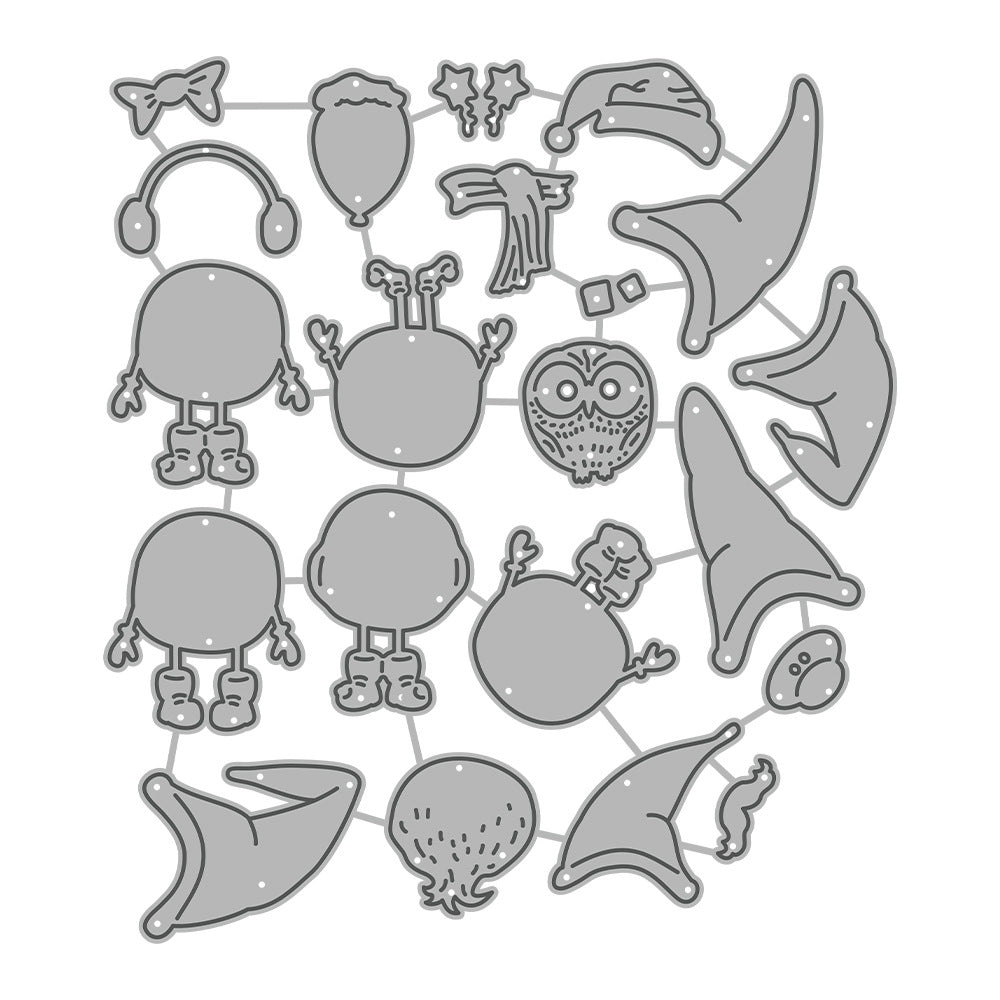 Christmas Gnomes Metal Cutting Dies