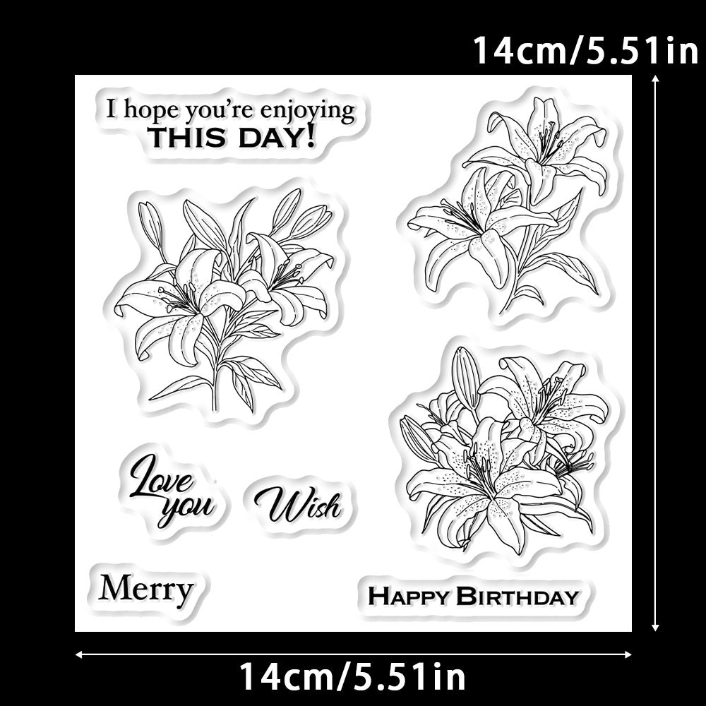 Spring Lilies Dies & Stamps Set