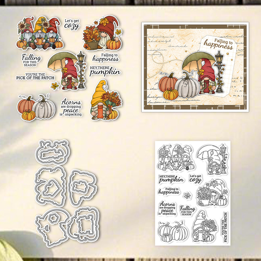 Pumpkin Gnome Dies & Stamps Set