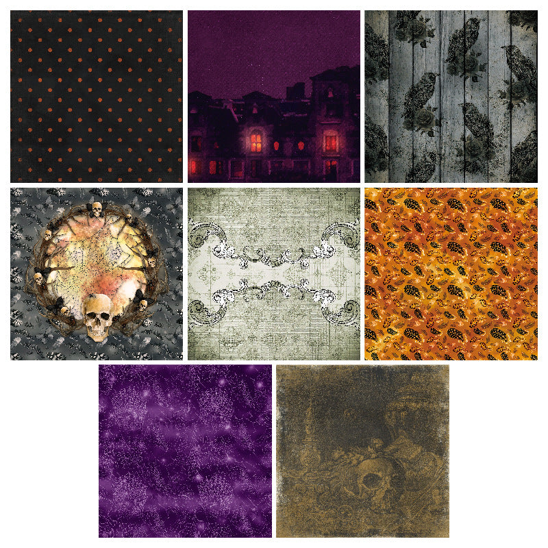 24PCS 6" Halloween Theme Scrapbook Paper & Cardstock