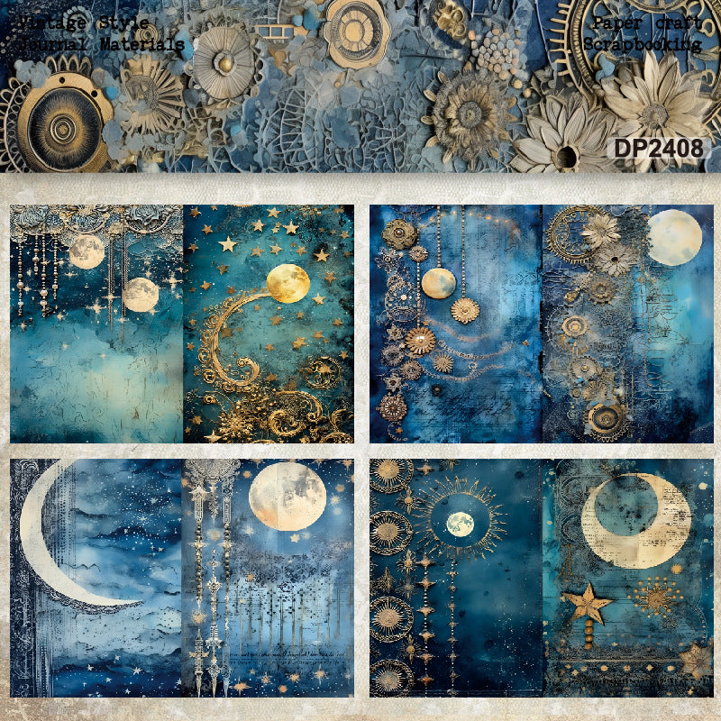 A5 Vintage Style Patterned Scrapbook Paper